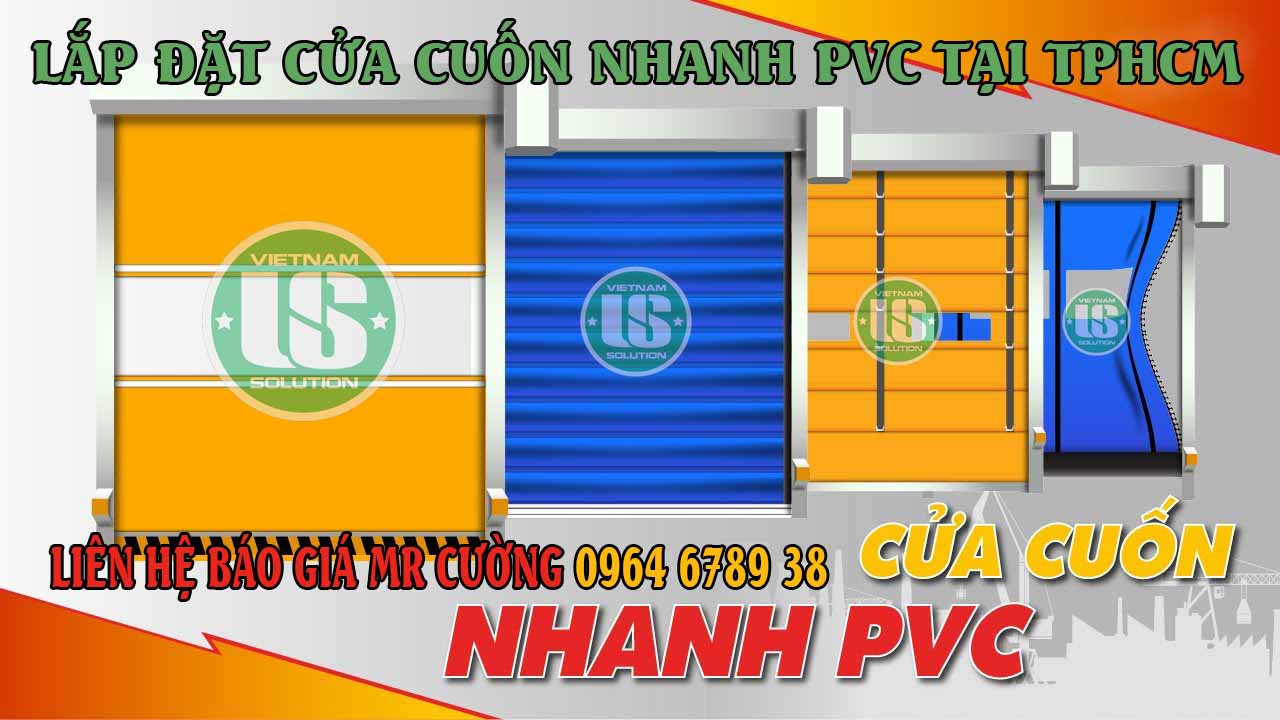 Lắp đặt cửa cuốn nhanh PVC tại TPHCM